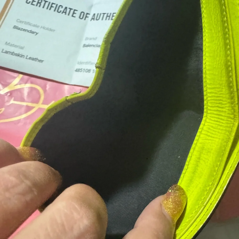 Balenciaga Black and neon Green with COA